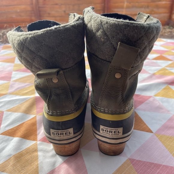 Sorel Slimpack Women’s Snow Boots Navy/Green- Size 9.5 - Picture 4 of 9